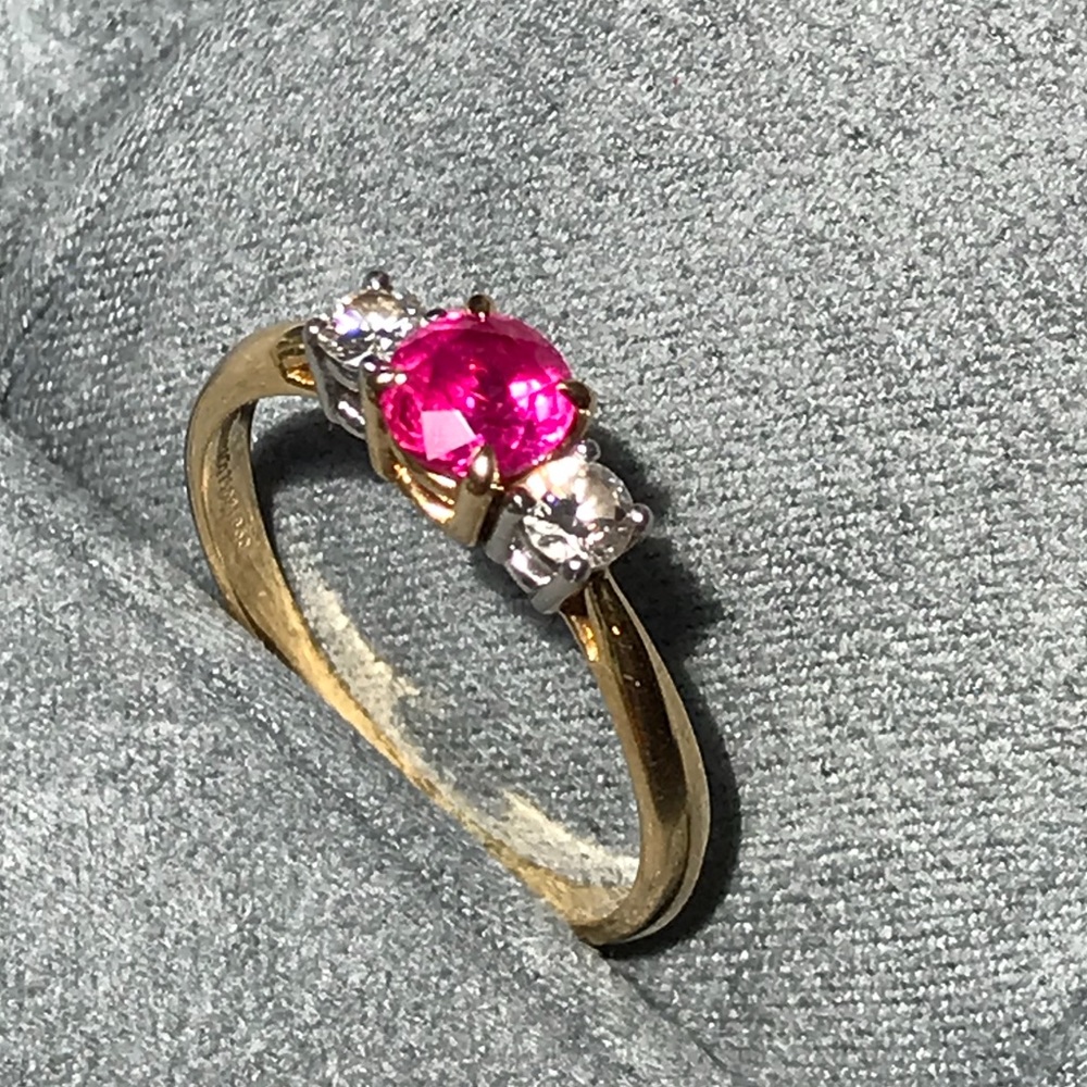 Tiffany & Co. Estate Ruby and Diamond Ring